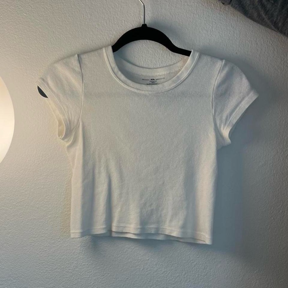Brandy Melville White Crop top